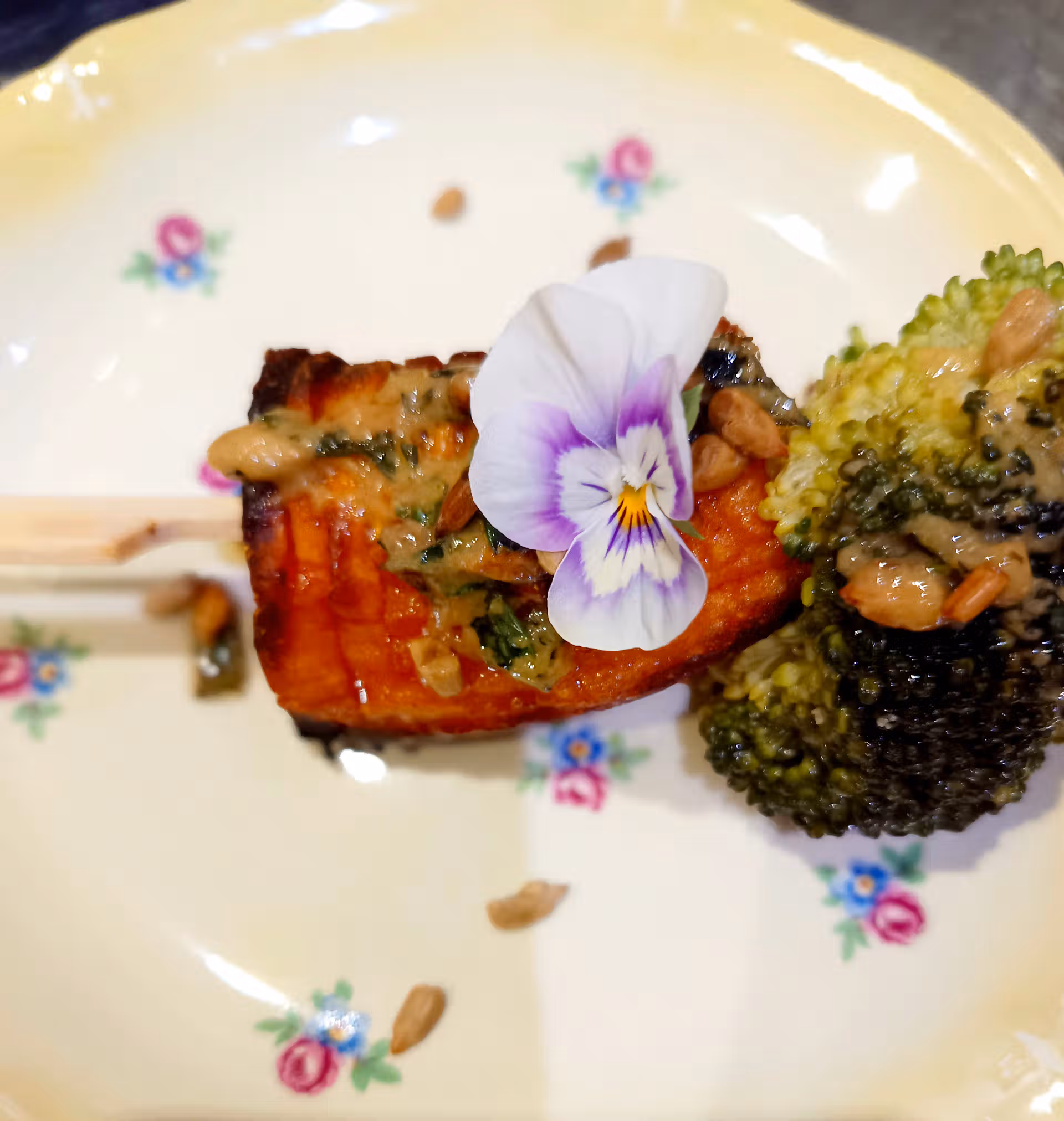 brochette de légumes bio rôtis, cuisine végétale de saison